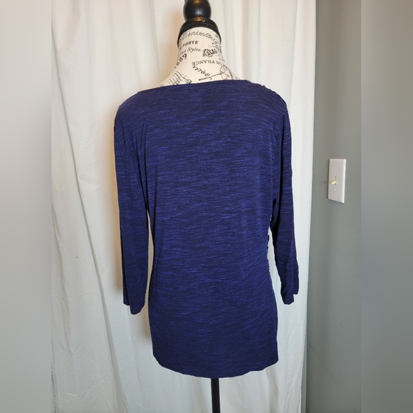 Apt. 9 Deep Blue V-Neck Top - Picture 4 of 7